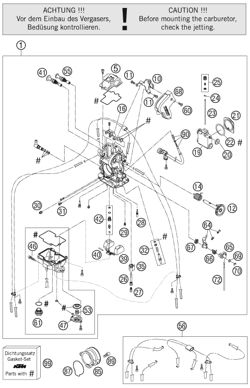 CARBURATEUR POUR 560 SMR 2006 (EU)