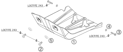 SABOT POUR 950 SUPERENDURO R 06 (EU)