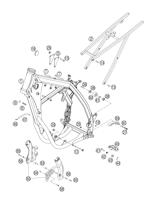 CADRE POUR 250 SX-F 2006 (EU)