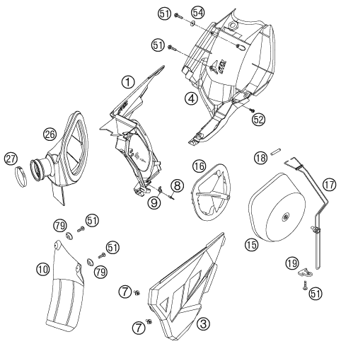 FILTRE A AIR POUR 450 SXS 2006 EU