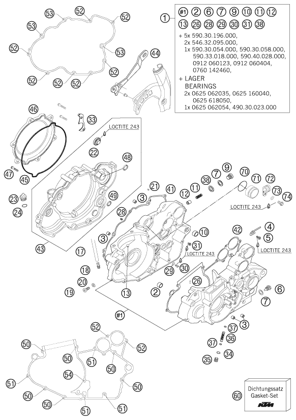 CARTER MOTEUR POUR 450 SXS 2006 (EU)