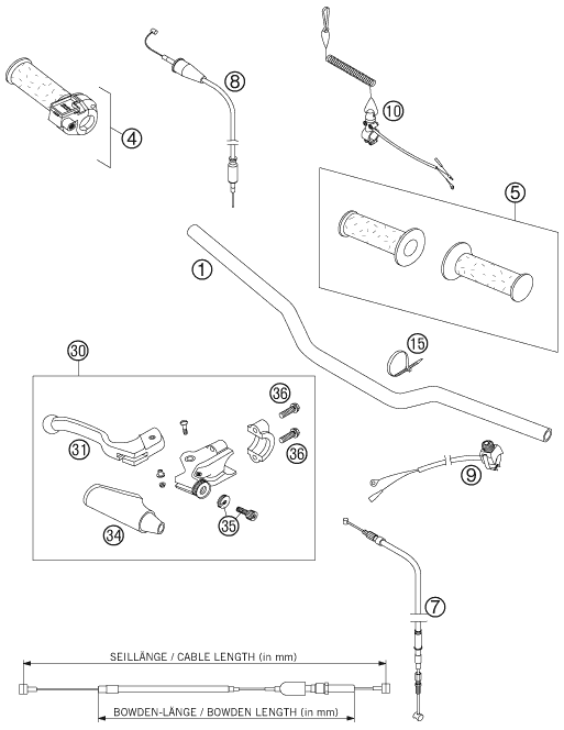 GUIDON ARMATURES POUR 50 MINI ADVENTURE 2007 EU