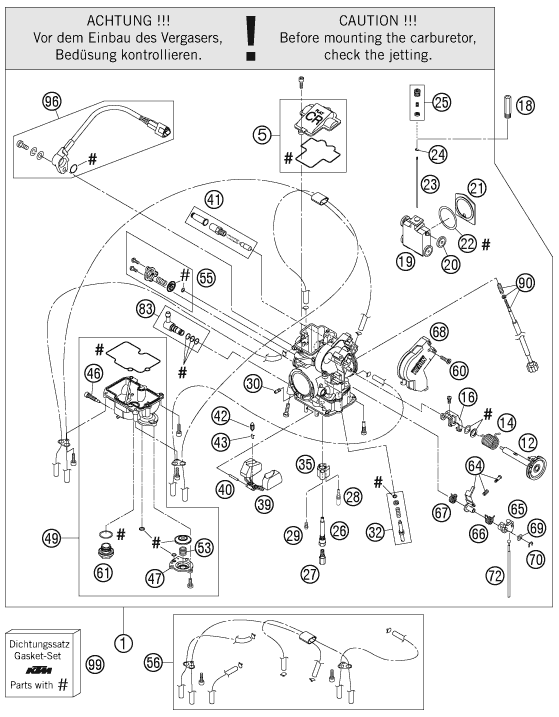 CARBURATEUR POUR 690 RALLY FACTORY REPLICA (EU)