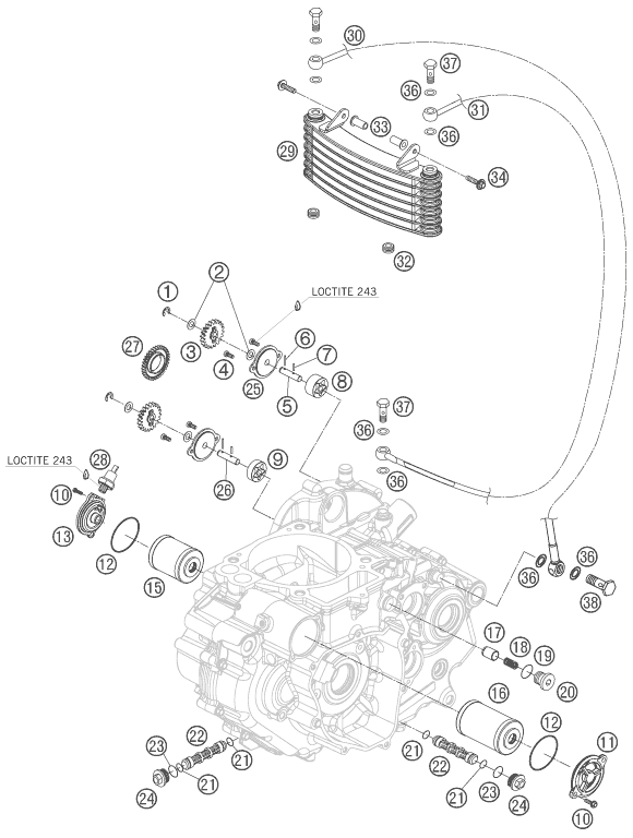 SYSTEME DE LUBRIFICATION POUR 690 RALLY FACTORY REPLICA EU