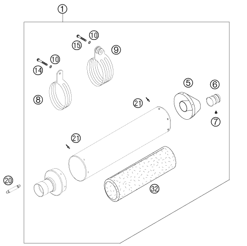 SYSTEME DECHAPPEMENT POUR 450 SXS-F 2007 (EU)