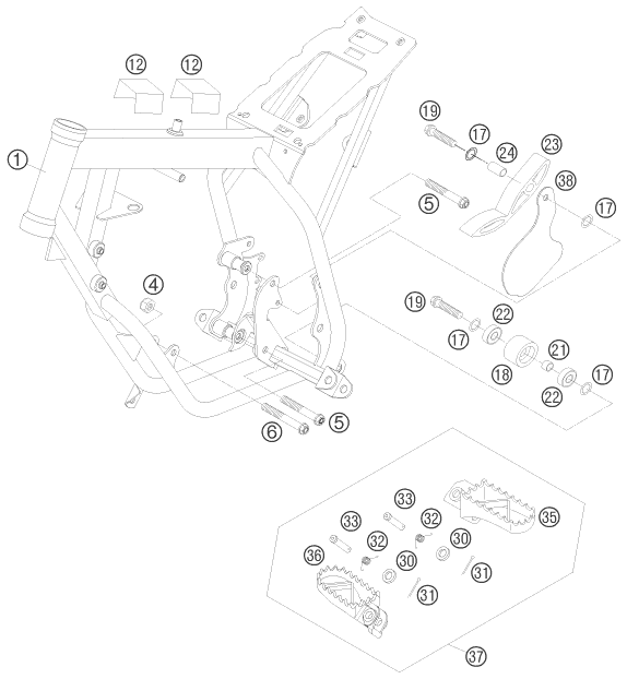 CADRE POUR 50 SX (EU)