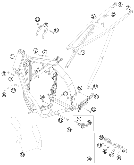 CADRE POUR 250 SX 2008 (EU)