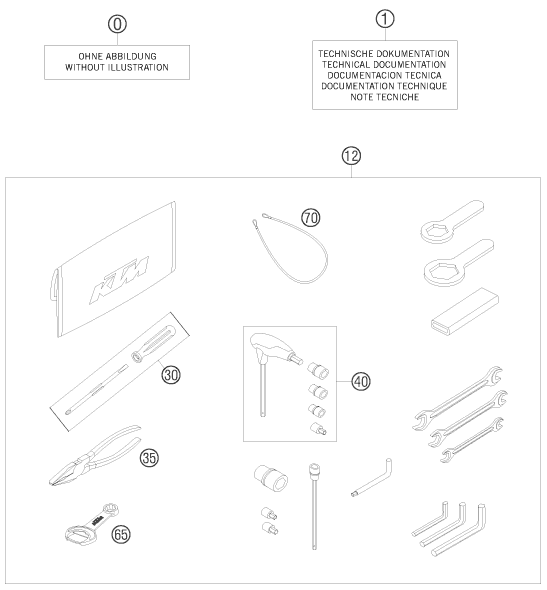 PIECES JOINTES POUR 990 ADVENTURE S 2008 (AU/GB)