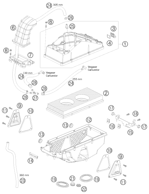 FILTRE A AIR POUR 950 SUPER ENDURO R 2008 AUGB