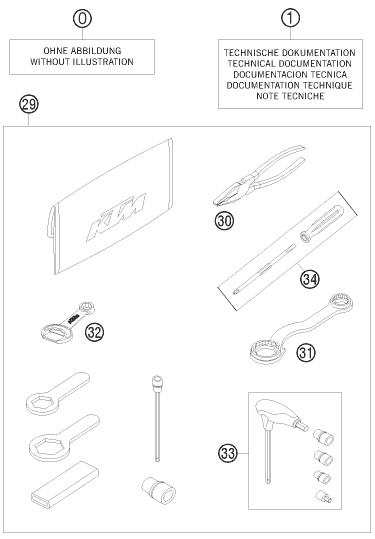 PIECES JOINTES POUR 950 SUPER ENDURO R 2008 EU