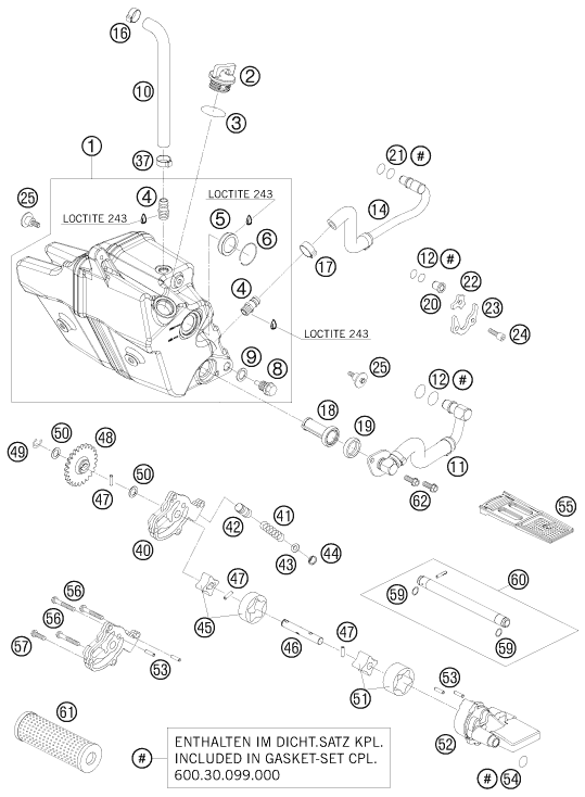 SYSTEME DE LUBRIFICATION POUR 950 SUPER ENDURO ERZBERG 08 EU