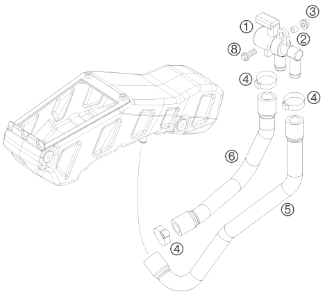 SYSTEME DAIR SECONDAIRE POUR 690 ENDURO 08 AUGB