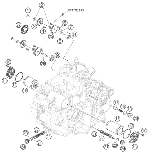 SYSTEME DE LUBRIFICATION POUR 690 DUKE ORANGE 2008 AUGB