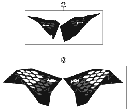 KIT DECO POUR 450 SMR 2008 EU