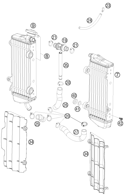 SYSTEME DE REFROIDISSEMENT POUR 450 SMR 2009 (EU)