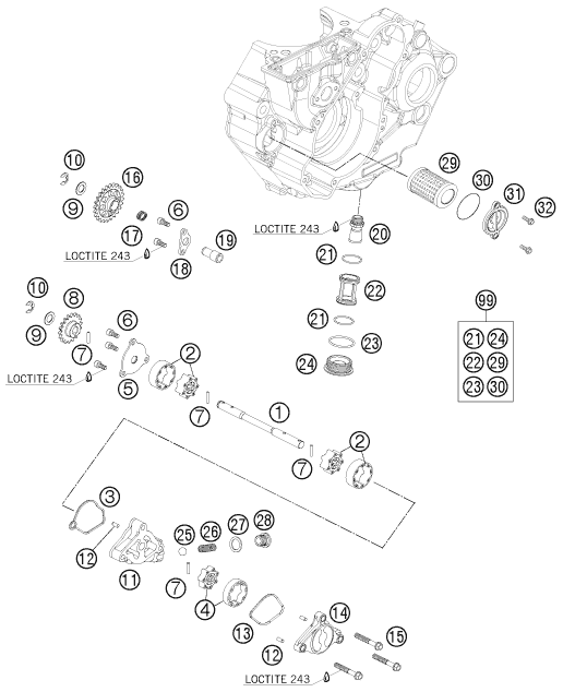 SYSTEME DE LUBRIFICATION POUR 450 SMR 2008 (EU)