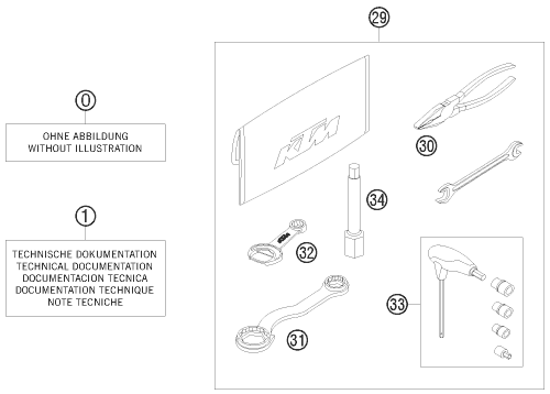 PIECES JOINTES POUR 450 EXC-R SIX-DAYS 08 (EU)