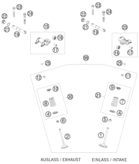 MECANISME DE COMMANDE POUR 400 EXC 2011 (EU)