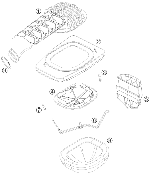 FILTRE A AIR POUR 450 XC ATV 2008 (EU)