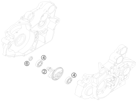 ARBRE DEQUILIBRAGE POUR 400 EXC FACTORY 2005 EU