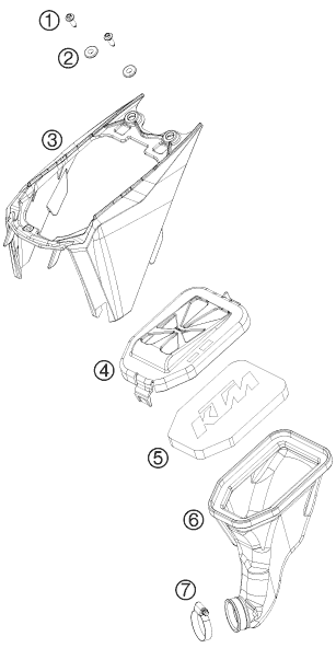 FILTRE A AIR POUR 50 SX JUNIOR 2009 (AU/US)