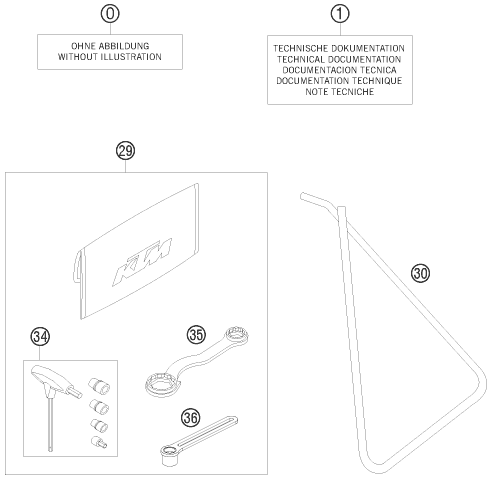 PIECES JOINTES POUR 50 SX 2011 EU