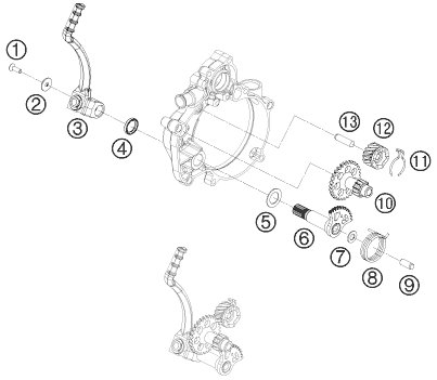 DEMARREUR KICK POUR 50 SX 2010 EU