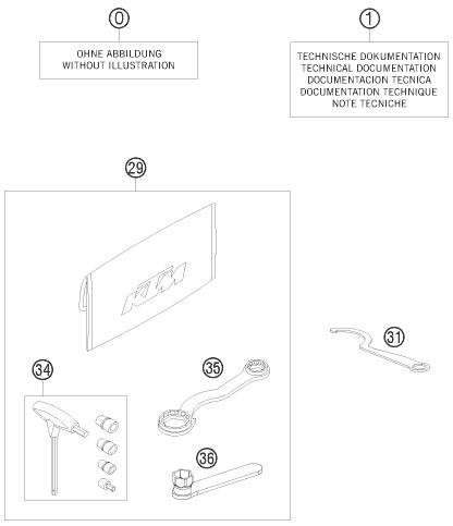 PIECES JOINTES POUR 65 XC 2009 (EU)