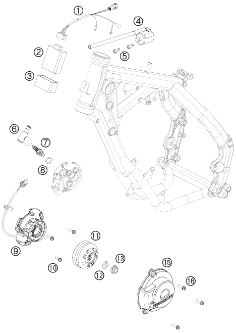 SYSTEME DE ALLUMAGE POUR 65 SX 2009 EU