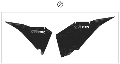 KIT DECO POUR 250 EXC 2009 EU