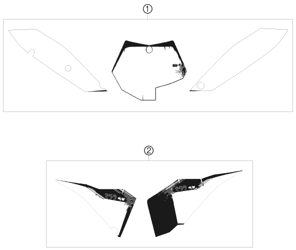 KIT DECO POUR 250 SX 2009 EU