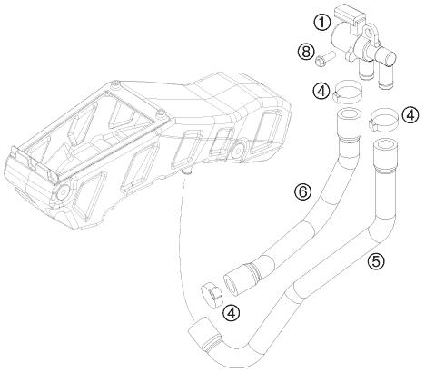 SYSTEME DAIR SECONDAIRE POUR 690 ENDURO 09 AUGB