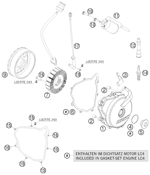 SYSTEME DE ALLUMAGE POUR 690 SMC 09 AUGB