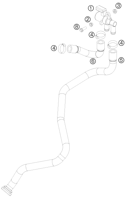 SYSTEME DAIR SECONDAIRE POUR 690 DUKE R 2010 AUGB