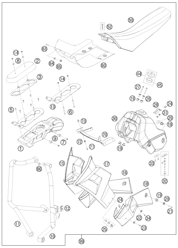 KIT DE CONVERSION POUR 690 RALLY FACTORY REPLICA EU
