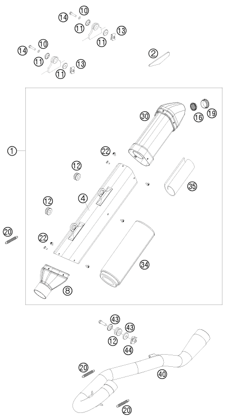 SYSTEME DECHAPPEMENT POUR 450 SMR 2010 (EU)