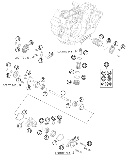 SYSTEME DE LUBRIFICATION POUR 450 SMR 2009 (EU)