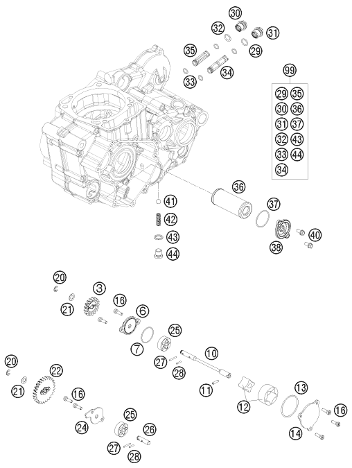 SYSTEME DE LUBRIFICATION POUR 530 EXC 2009 AUGB