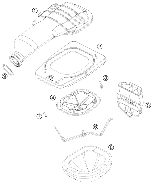 FILTRE A AIR POUR 450 SX ATV 2009 EU