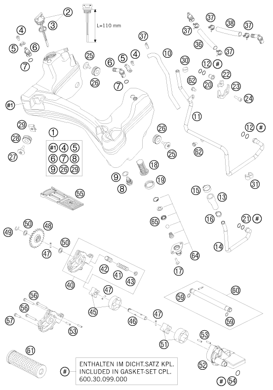 SYSTEME DE LUBRIFICATION POUR 990 ADVENTURE LIM EDIT 2010 AUGB