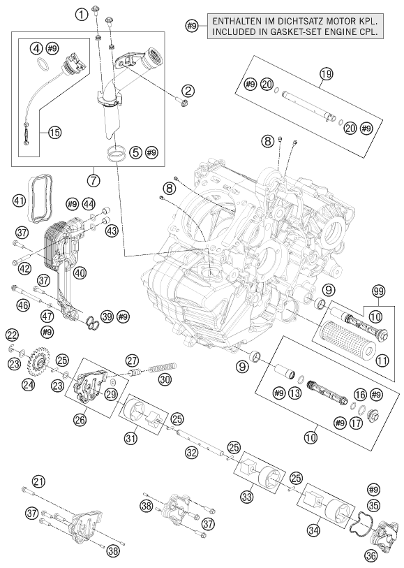 SYSTEME DE LUBRIFICATION POUR 1190 RC8 R 2010 EU