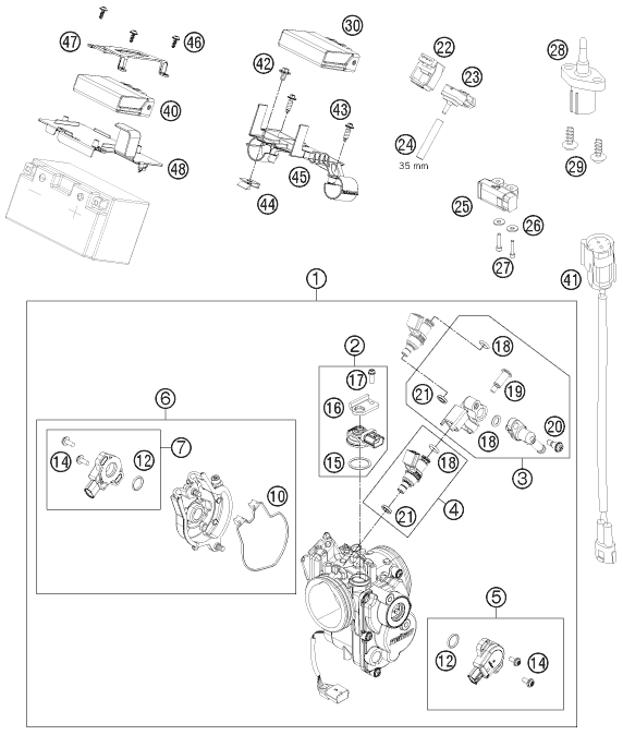 CORPS DU CLAPET DETRANGLEMENT POUR 690 DUKE R 2010 AUGB