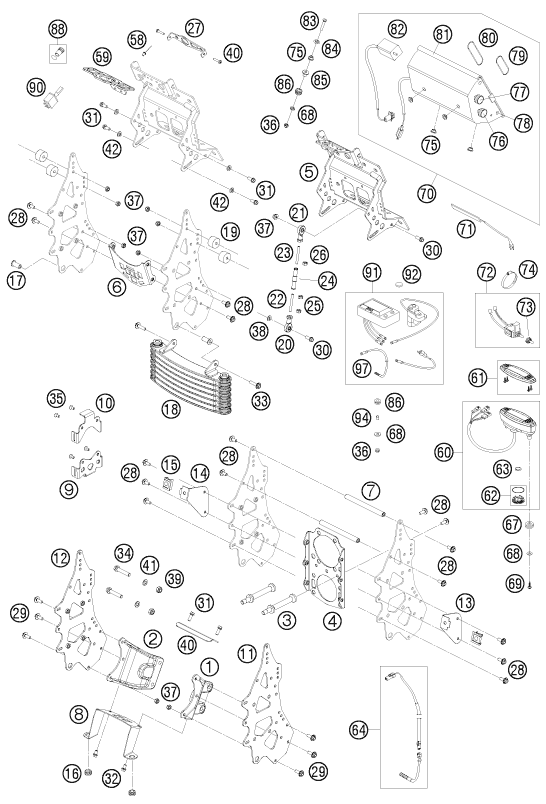 INSTRUMENTS  SYSTEME DE VERROUILLAGE POUR 690 RALLY FACTORY REPLICA EU