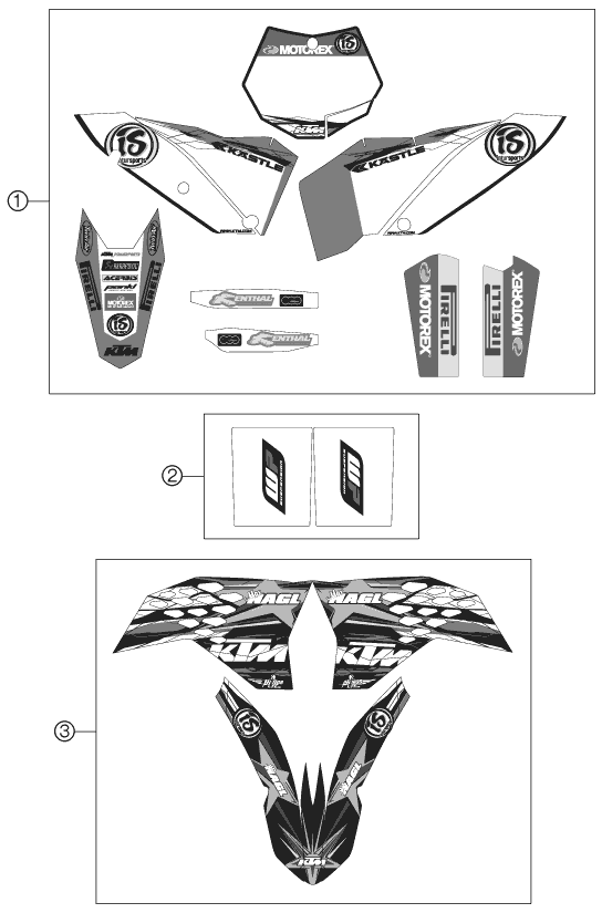 KIT DECO POUR 450 SX-F FACT.REPL.NAGL (EU)