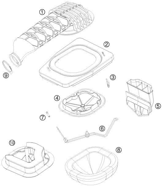 FILTRE A AIR POUR 525 XC ATV 2010 (EU)