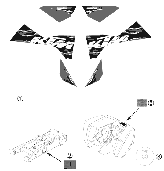 KIT DECO POUR 525 XC ATV 2010 (EU)