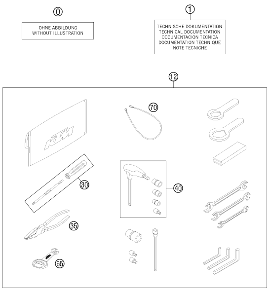 PIECES JOINTES POUR 990 SUPER DUKE R 2013 (AU/GB)