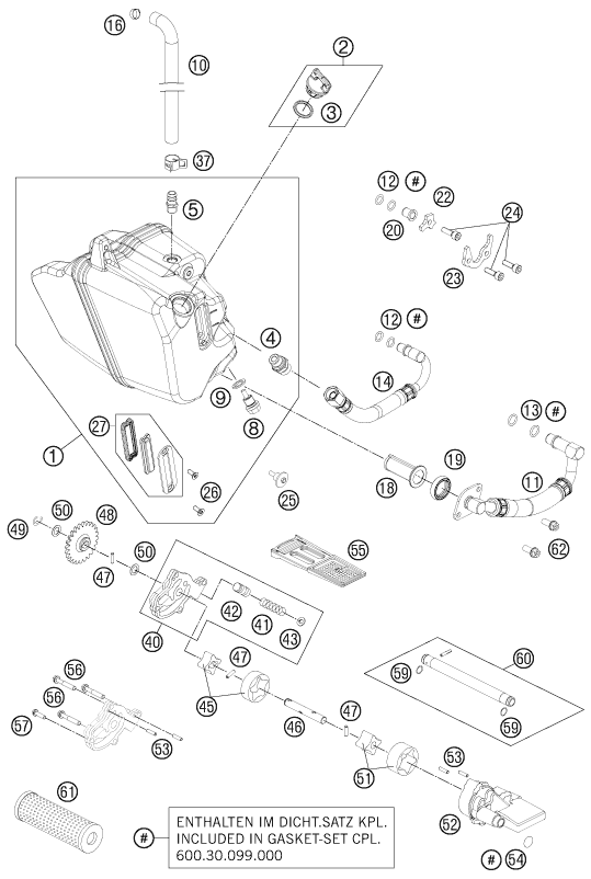 SYSTEME DE LUBRIFICATION POUR 990 SUPERM T BLACK ABS 2012 EU