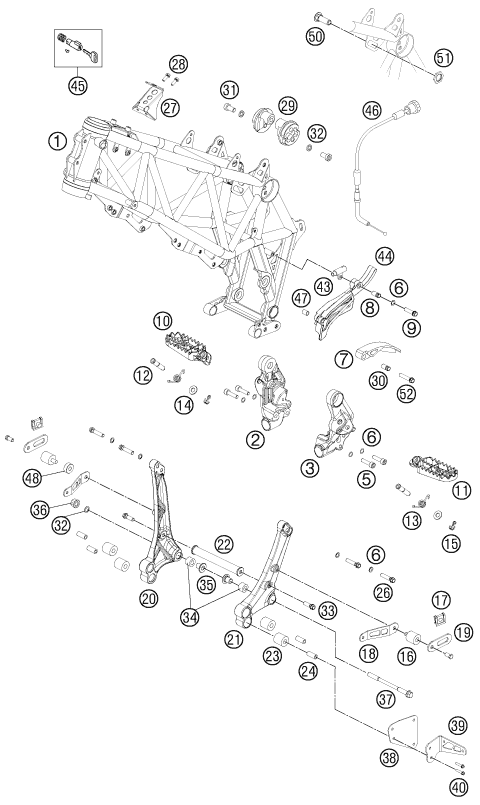 CADRE POUR 450 RALLY FACTORY REPLICA 2014 (EU)