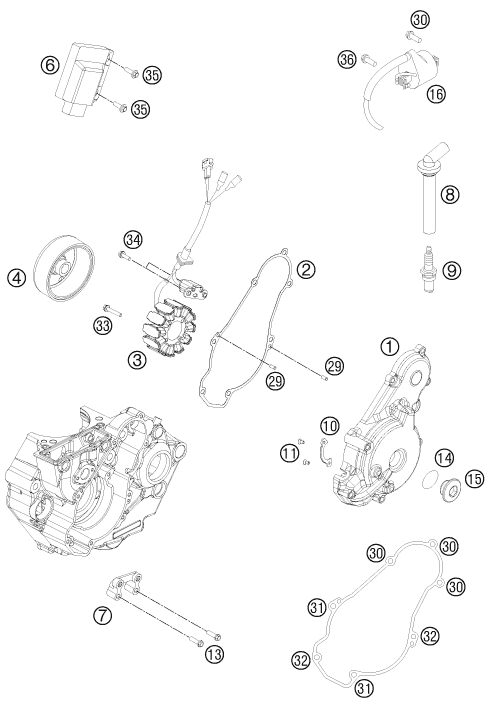 SYSTEME DE ALLUMAGE POUR 450 RALLY FACTORY REPLICA